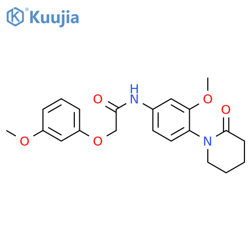 N-3-methoxy-4-(2-oxopiperidin-1-yl)phenyl-2-(3-methoxyphenoxy)acetamide structure