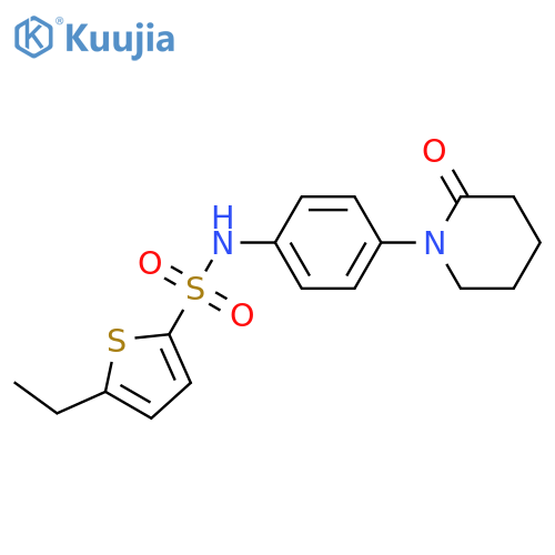 5-ethyl-N-4-(2-oxopiperidin-1-yl)phenylthiophene-2-sulfonamide structure