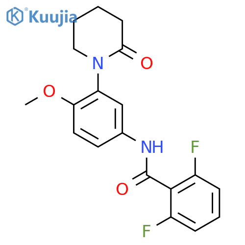 2,6-difluoro-N-4-methoxy-3-(2-oxopiperidin-1-yl)phenylbenzamide structure