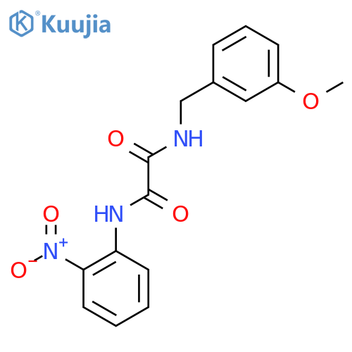 N'-(3-methoxyphenyl)methyl-N-(2-nitrophenyl)ethanediamide structure