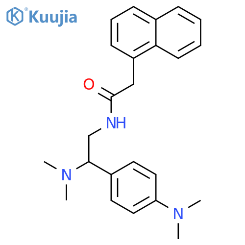 N-2-(dimethylamino)-2-4-(dimethylamino)phenylethyl-2-(naphthalen-1-yl)acetamide structure