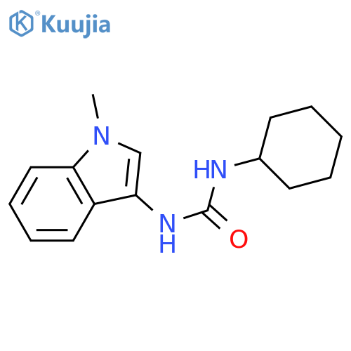 1-cyclohexyl-3-(1-methyl-1H-indol-3-yl)urea structure