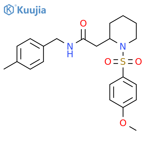 2-1-(4-methoxybenzenesulfonyl)piperidin-2-yl-N-(4-methylphenyl)methylacetamide structure