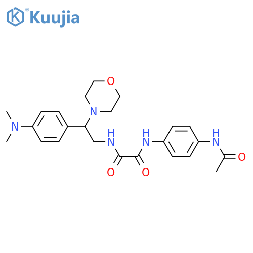 N-{2-4-(dimethylamino)phenyl-2-(morpholin-4-yl)ethyl}-N'-(4-acetamidophenyl)ethanediamide structure