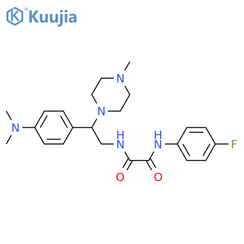 N-{2-4-(dimethylamino)phenyl-2-(4-methylpiperazin-1-yl)ethyl}-N'-(4-fluorophenyl)ethanediamide structure