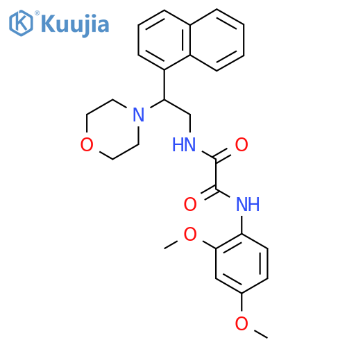 N'-(2,4-dimethoxyphenyl)-N-2-(morpholin-4-yl)-2-(naphthalen-1-yl)ethylethanediamide structure