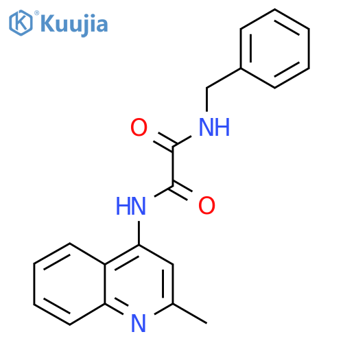 N'-benzyl-N-(2-methylquinolin-4-yl)ethanediamide structure