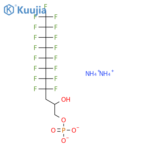 1,2-Undecanediol,4,4,5,5,6,6,7,7,8,8,9,9,10,10,11,11,11-heptadecafluoro-, 1-(dihydrogenphosphate), ammonium salt (1:2) structure