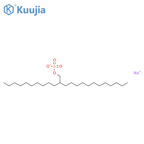 1-Tetradecanol,2-decyl-, 1-(hydrogen sulfate), sodium salt (1:1) structure