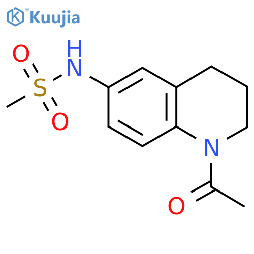 N-(1-acetyl-1,2,3,4-tetrahydroquinolin-6-yl)methanesulfonamide structure