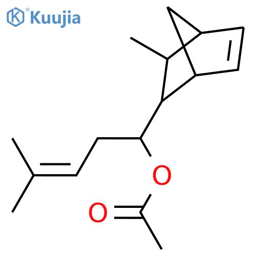 Bicyclo[2.2.1]hept-5-ene-2-methanol,3-methyl-a-(3-methyl-2-buten-1-yl)-,2-acetate structure
