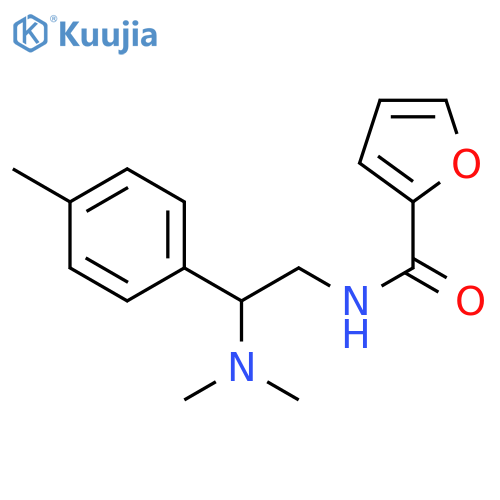 N-2-(dimethylamino)-2-(4-methylphenyl)ethylfuran-2-carboxamide structure