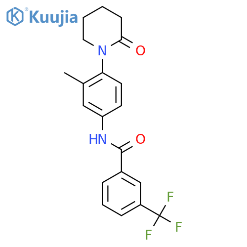 N-3-methyl-4-(2-oxopiperidin-1-yl)phenyl-3-(trifluoromethyl)benzamide structure