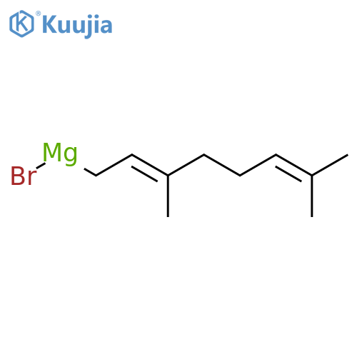 Magnesium, bromo(3,7-dimethyl-2,6-octadienyl)- structure
