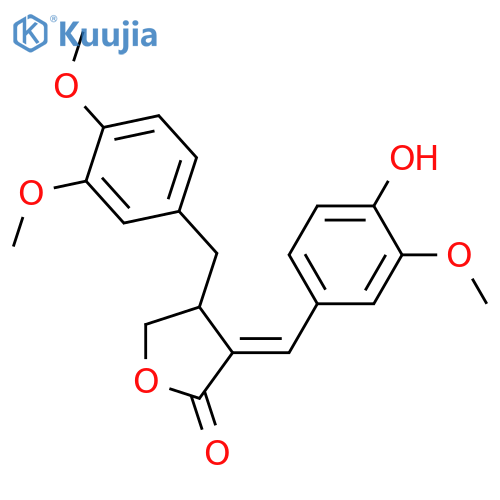 3,3',4,4'-Tetrahydroxy-8,8'-lign-7-en-9,9'-olide; (7Z,8'R)-form, 3,3',4'-Tri-Me ether structure