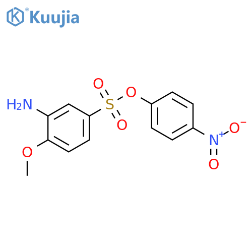 Benzenesulfonic acid,3-amino-4-methoxy-, 4-nitrophenyl ester structure