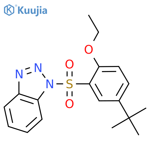 1-(5-tert-butyl-2-ethoxybenzenesulfonyl)-1H-1,2,3-benzotriazole structure