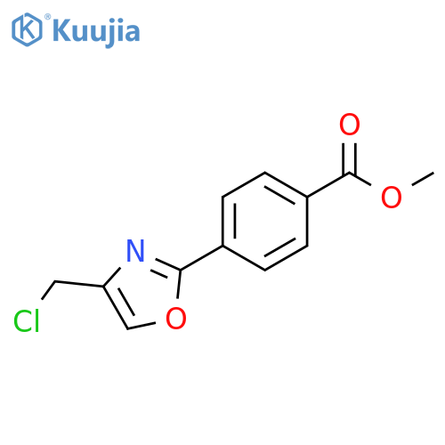 Methyl 4-4-(Chloromethyl)-1,3-oxazol-2-ylbenzoate structure