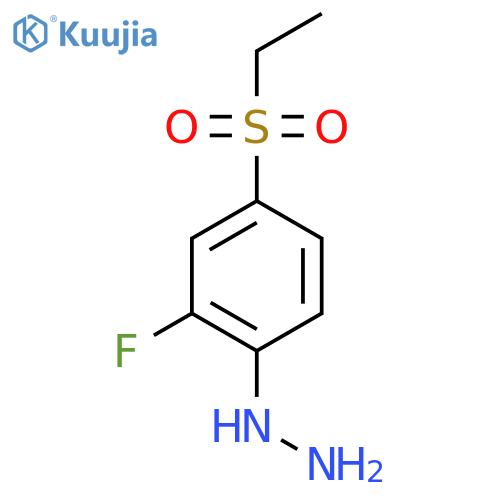 4-Ethylsulfonyl-2-fluorophenylhydrazine structure