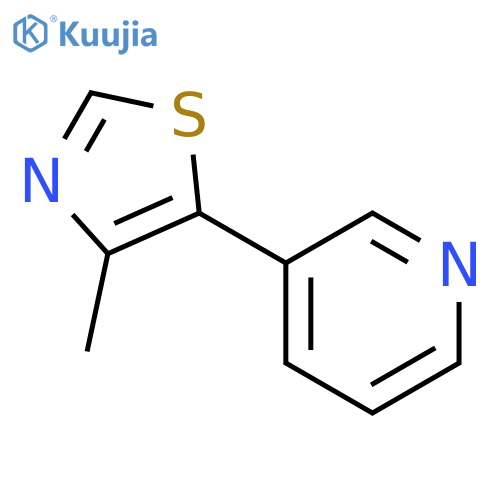 Pyridine, 3-(4-methyl-5-thiazolyl)- structure