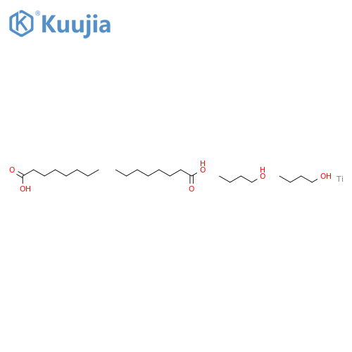 Titanium,dibutoxybis(octanoato-O)-, (T-4)- (9CI) structure