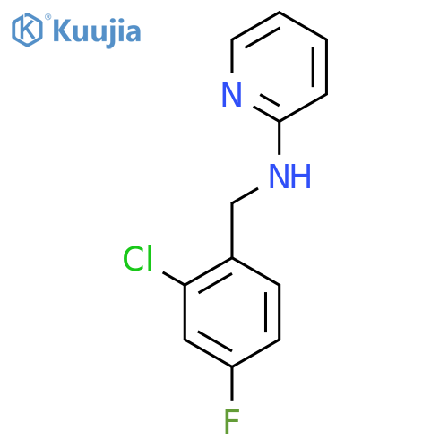 N-(2-chloro-4-fluorobenzyl)pyridin-2-amine structure