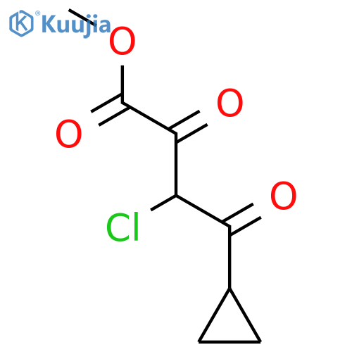 methyl 3-chloro-4-cyclopropyl-2,4-dioxobutanoate structure