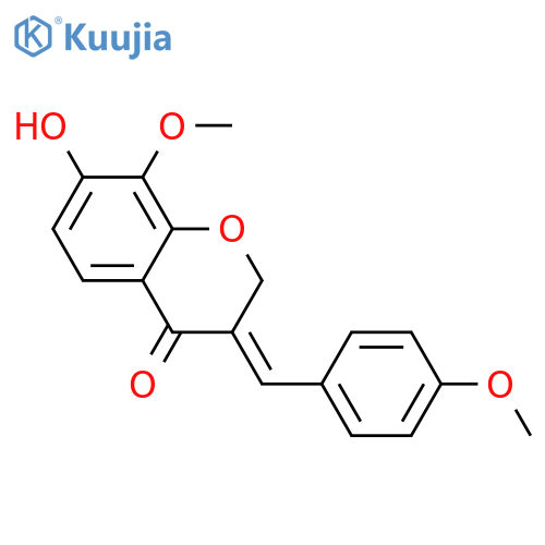 7,8-Dihydroxy-3-(4-hydroxybenzylidene)-4-chromanone; (Z)-form, 4',8-Di-Me ether structure