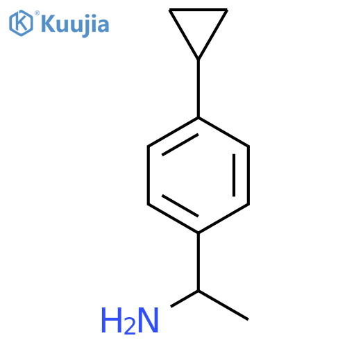 1-(4-Cyclopropylphenyl)ethan-1-amine structure
