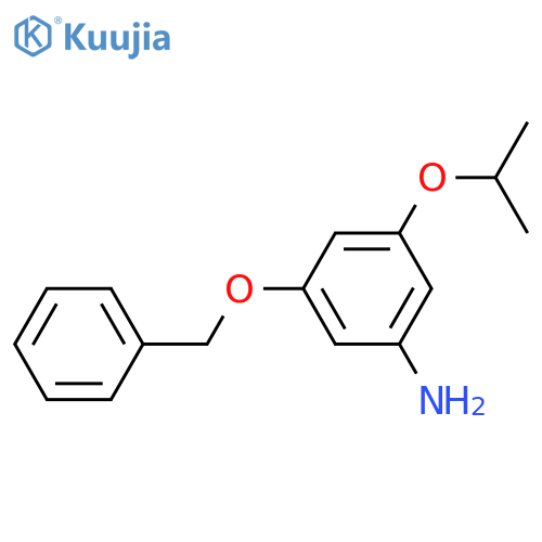 3-(Benzyloxy)-5-(propan-2-yloxy)aniline structure
