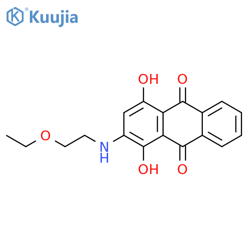 9,10-Anthracenedione,2-[(2-ethoxyethyl)amino]-1,4-dihydroxy- structure