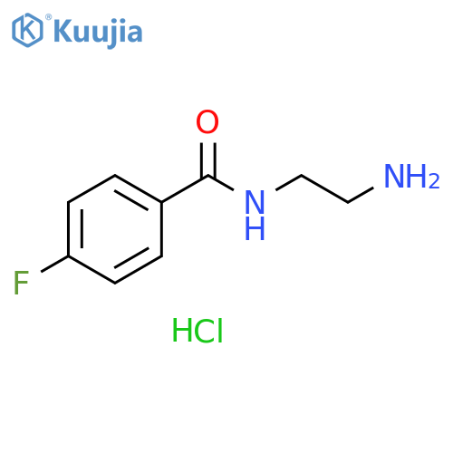 N-(2-aminoethyl)-4-fluorobenzamide hydrochloride structure