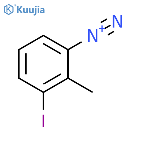 3-Iodo-2-methylbenzenediazonium structure