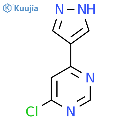 4-chloro-6-(1H-pyrazol-4-yl)pyrimidine structure