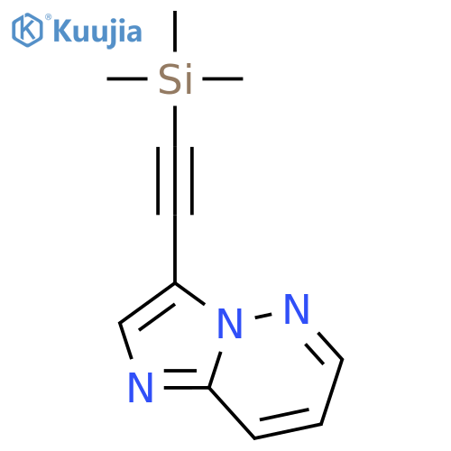 3-[2-(trimethylsilyl)ethynyl]-Imidazo[1,2-b]pyridazine structure