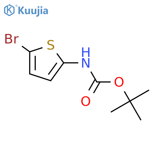 tert-butyl N-(5-bromothiophen-2-yl)carbamate structure