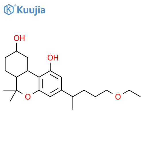 6H-Dibenzo[b,d]pyran-1,9-diol,3-(4-ethoxy-1-methylbutyl)-6a,7,8,9,10,10a-hexahydro-6,6-dimethyl- structure