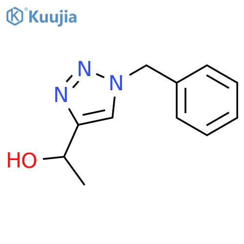 1-(1-benzyl-1H-1,2,3-triazol-4-yl)ethanol structure