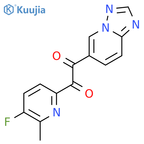 1-([1,2,4]Triazolo[1,5-a]pyridin-6-yl)-2-(5-fluoro-6-methylpyridin-2-yl)ethane-1,2-dione structure