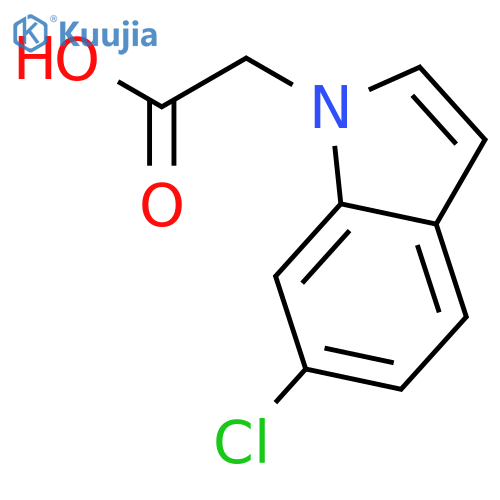 (6-Chloro-1H-indol-1-yl)acetic acid structure