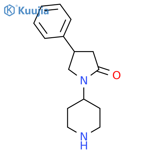 4-Phenyl-1-piperidin-4-yl-pyrrolidin-2-one structure