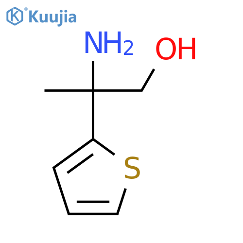 2-amino-2-(thiophen-2-yl)propan-1-ol structure