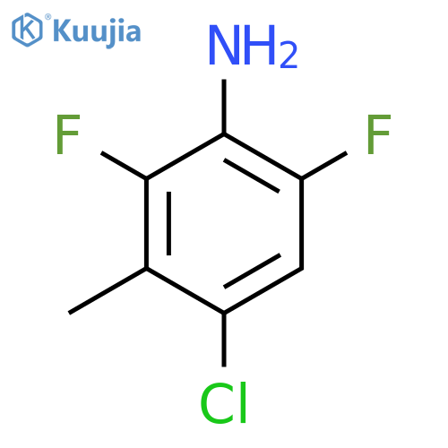 4-chloro-2,6-difluoro-3-methylaniline structure