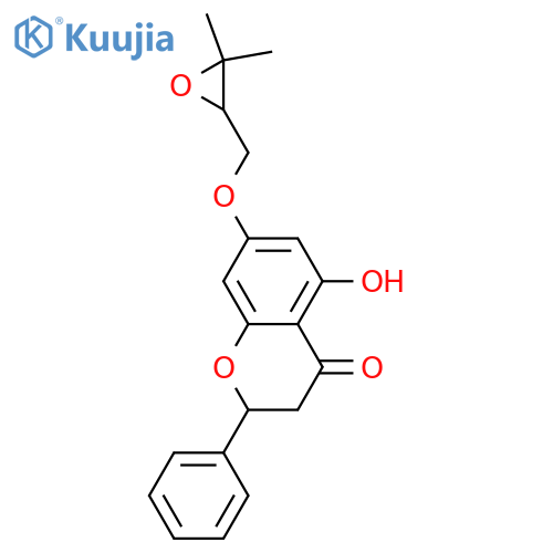 5-Hydroxy-7-(3-methyl-2,3-epoxybutoxy)flavanone structure
