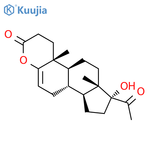 4-Oxapregn-5-ene-3,20-dione, 17-hydroxy- structure