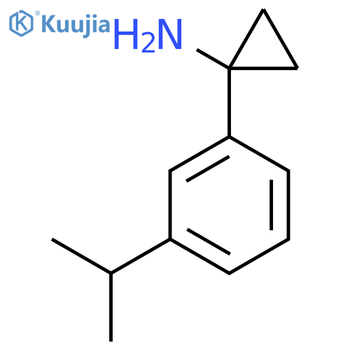 Cyclopropanamine, 1-[3-(1-methylethyl)phenyl]- structure