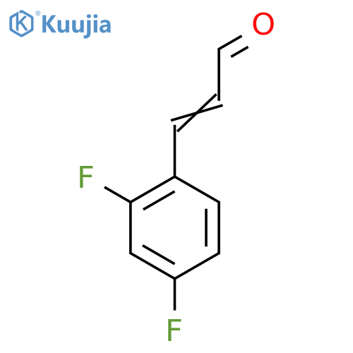 (2E)-3-(2,4-difluorophenyl)prop-2-enal structure