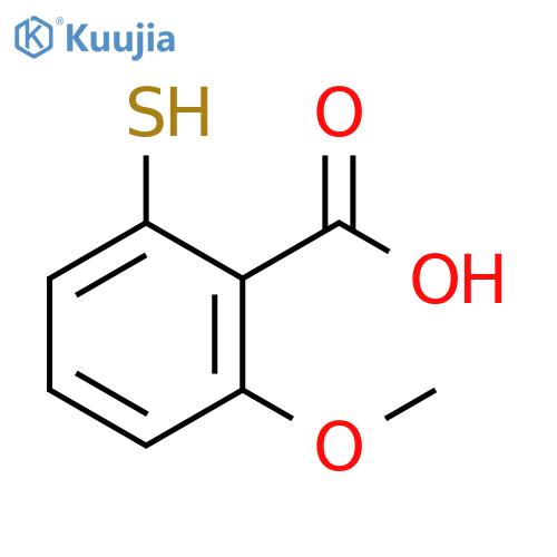 Benzoic acid, 2-mercapto-6-methoxy- structure