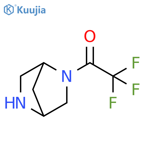 1-{2,5-diazabicyclo2.2.1heptan-2-yl}-2,2,2-trifluoroethan-1-one structure