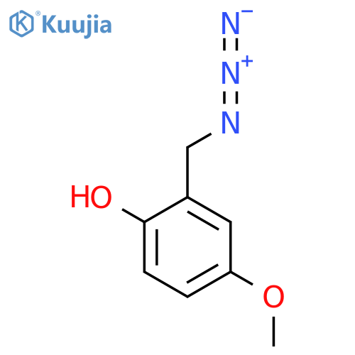2-(azidomethyl)-4-methoxyphenol structure